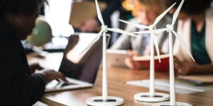 Small scale windmills over a table