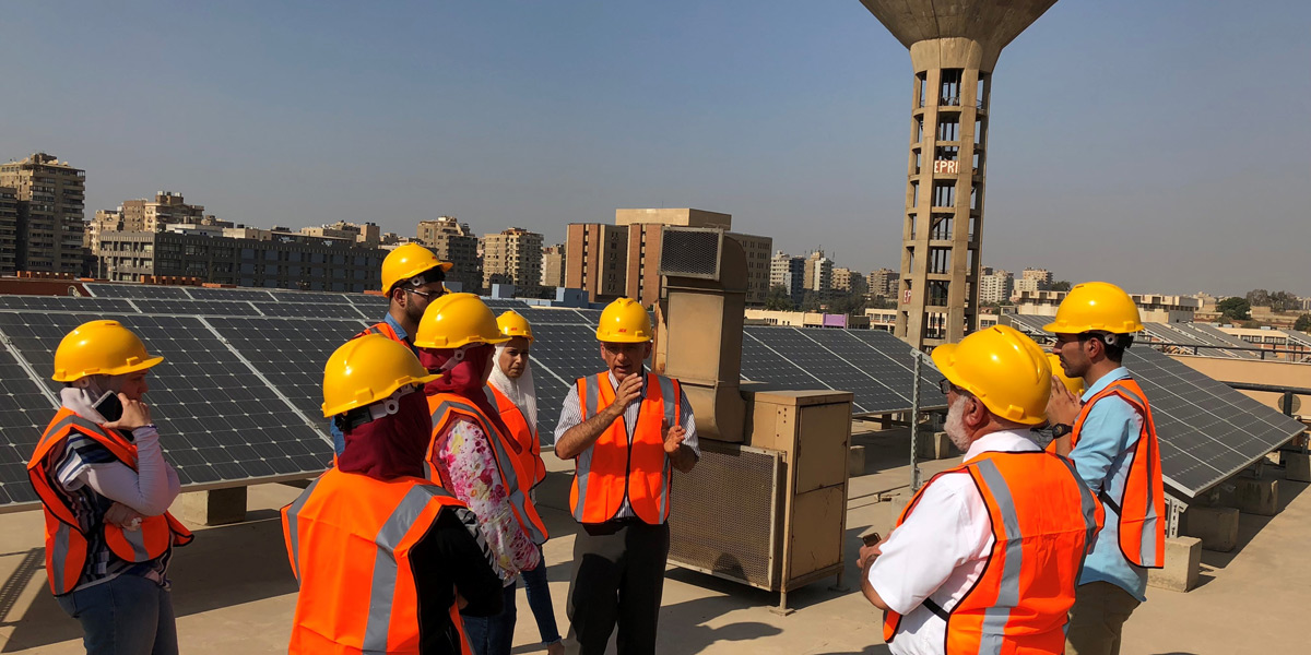 Group of workers paying attention to an instructor