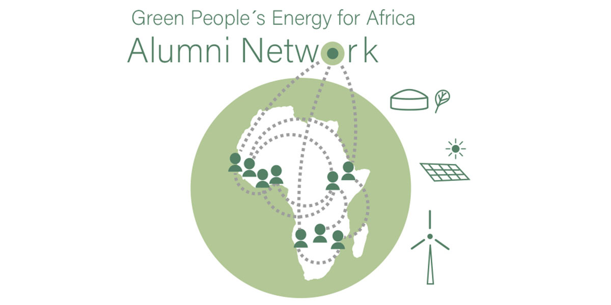 Green people's energy for Africa logo