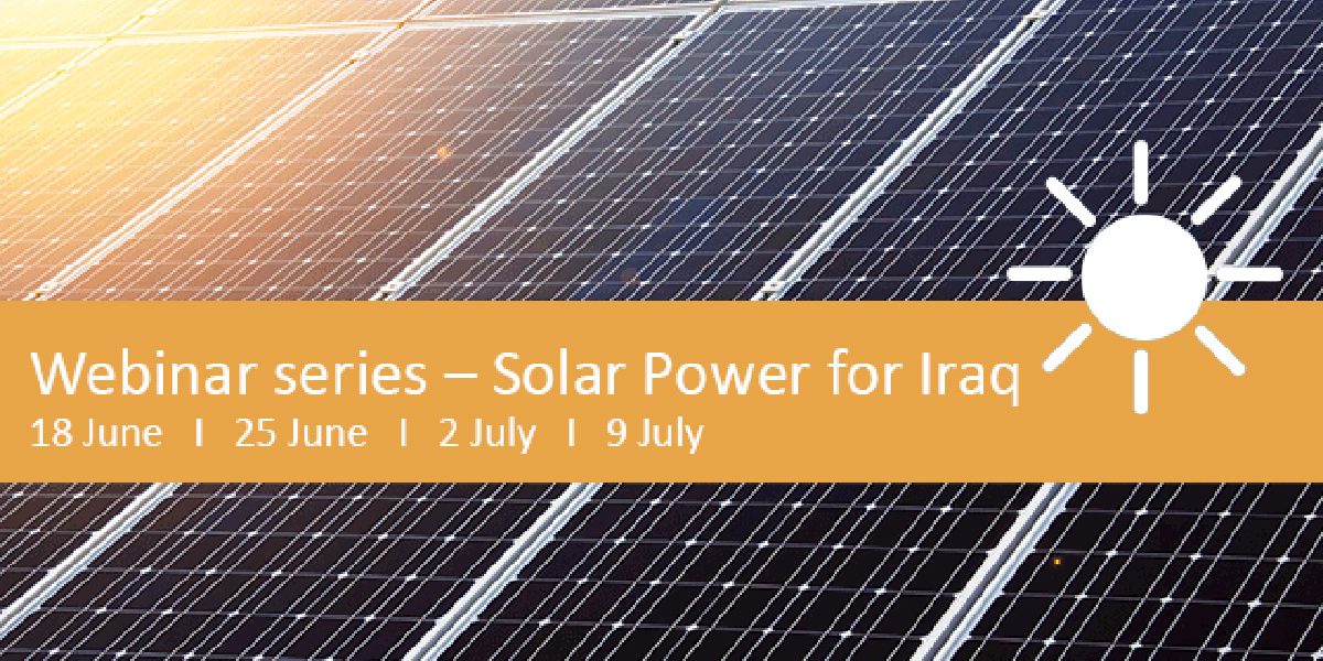 Webinar series – Solar Power for Iraq