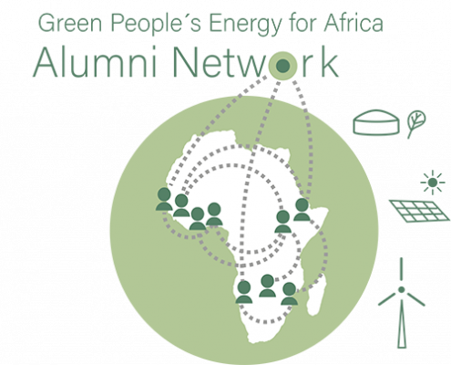 Green people's energy for Africa logo